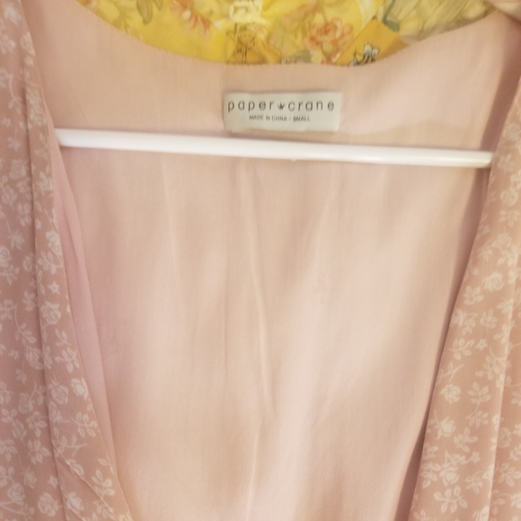 Pink rose wrap dress - Picture 6 of 7
